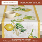 Maison d' Hermine 72 Inch Limoncello 100% Cotton Farmhouse Table Runner