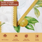 Maison d' Hermine 72 Inch Limoncello 100% Cotton Farmhouse Table Runner