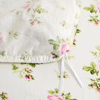 3-Piece Full Rosette Floral Lace Ruffle Princess Duvet Cover Bedding Set for Girls